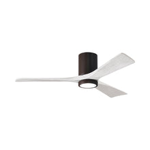 Load image into Gallery viewer, Irene IR3HLK LED Flush Mount Ceiling Fan in Textured Bronze/Matte White (52-Inch).
