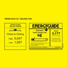 Load image into Gallery viewer, Irene IR3HLK LED Flush Mount Ceiling Fan.
