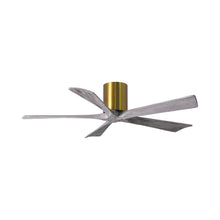 Load image into Gallery viewer, Irene IR5H Indoor / Outdoor Ceiling Fan in Brushed Brass/Barn Wood (52-Inch).
