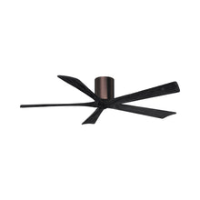 Load image into Gallery viewer, Irene IR5H Indoor / Outdoor Ceiling Fan in Brushed Bronze/Matte Black (60-Inch).
