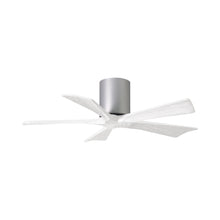 Load image into Gallery viewer, Irene IR5H Indoor / Outdoor Ceiling Fan in Brushed Nickel/Matte White (42-Inch).
