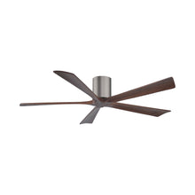 Load image into Gallery viewer, Irene IR5H Indoor / Outdoor Ceiling Fan in Brushed Pewter/Walnut (60-Inch).
