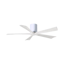 Load image into Gallery viewer, Irene IR5H Flush Mount Ceiling Fan in Gloss White/Matte White (52-Inch).
