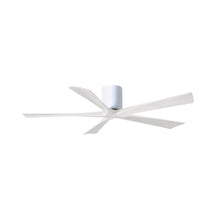 Load image into Gallery viewer, Irene IR5H Flush Mount Ceiling Fan in Gloss White/Matte White (60-Inch).
