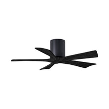 Load image into Gallery viewer, Irene IR5H Flush Mount Ceiling Fan in Matte Black/Matte Black (42-Inch).

