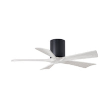 Load image into Gallery viewer, Irene IR5H Flush Mount Ceiling Fan in Matte Black/Matte White (42-Inch).

