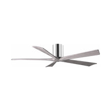 Load image into Gallery viewer, Irene IR5H Flush Mount Ceiling Fan in Polished Chrome/Barn Wood (60-Inch).
