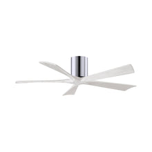 Load image into Gallery viewer, Irene IR5H Flush Mount Ceiling Fan in Polished Chrome/Matte White (52-Inch).
