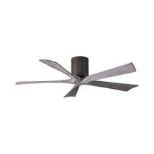 Load image into Gallery viewer, Irene IR5H Flush Mount Ceiling Fan in Textured Bronze/Barn Wood (52-Inch).
