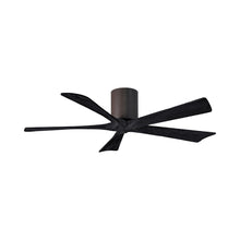 Load image into Gallery viewer, Irene IR5H Flush Mount Ceiling Fan in Textured Bronze/Matte Black (52-Inch).
