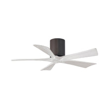 Load image into Gallery viewer, Irene IR5H Flush Mount Ceiling Fan in Textured Bronze/Matte White (42-Inch).
