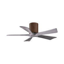 Load image into Gallery viewer, Irene IR5H Flush Mount Ceiling Fan in Walnut/Barn Wood (42-Inch).
