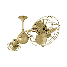 Load image into Gallery viewer, Italo Ventania Ceiling Fan in Brushed Brass/Metal.
