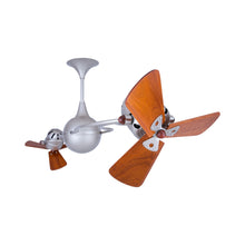 Load image into Gallery viewer, Italo Ventania Ceiling Fan in Brushed Nickel/Wood.

