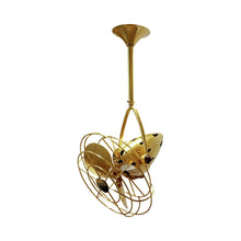 Load image into Gallery viewer, Jarold Direcional Ceiling Fan in Brushed Brass/Metal.
