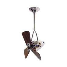 Load image into Gallery viewer, Jarold Direcional Ceiling Fan in Polished Chrome/Wood.
