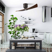 Load image into Gallery viewer, Lindsay LED Ceiling Fan in dining room.
