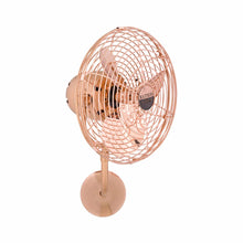 Load image into Gallery viewer, Michelle Parede Wall Fan in Polished Copper.
