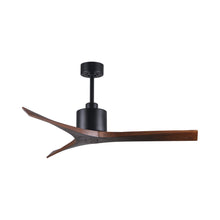 Load image into Gallery viewer, Mollywood Indoor / Outdoor Ceiling Fan in Matte Black/Walnut (52-Inch).

