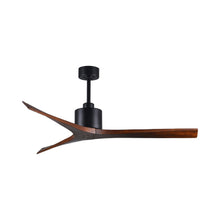 Load image into Gallery viewer, Mollywood Indoor / Outdoor Ceiling Fan in Matte Black/Walnut (60-Inch).
