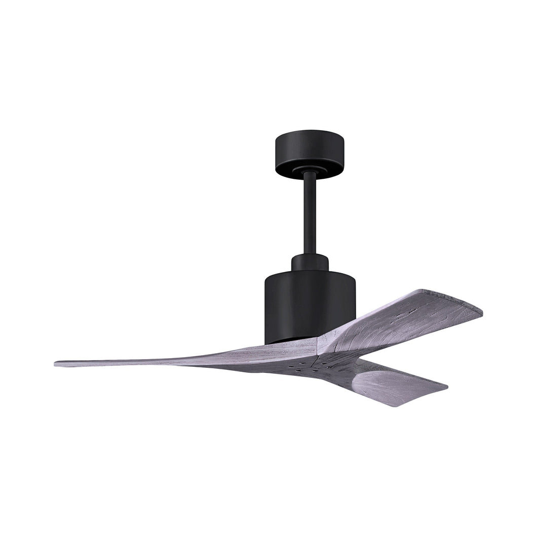 Nan Ceiling Fan in Matte Black/Barnwood (42-Inch).