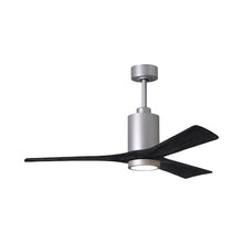 Load image into Gallery viewer, Patricia 3 Indoor / Outdoor LED Ceiling Fan in Brushed Nickel/Matte Black (52-Inch).
