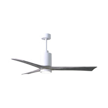 Load image into Gallery viewer, Patricia 3 Indoor / Outdoor LED Ceiling Fan in Gloss White/Barnwood (60-Inch).
