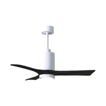 Load image into Gallery viewer, Patricia 3 Indoor / Outdoor LED Ceiling Fan in Gloss White/Matte Black (42-Inch).
