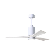 Load image into Gallery viewer, Patricia 3 Indoor / Outdoor LED Ceiling Fan in Gloss White/Matte White (52-Inch).
