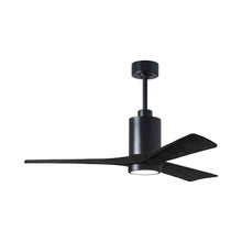Load image into Gallery viewer, Patricia 3 Indoor / Outdoor LED Ceiling Fan in Matte Black/Matte Black (52-Inch).
