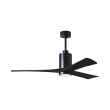 Load image into Gallery viewer, Patricia 3 Indoor / Outdoor LED Ceiling Fan in Matte Black/Matte Black (60-Inch).
