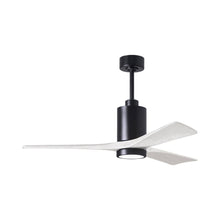Load image into Gallery viewer, Patricia 3 Indoor / Outdoor LED Ceiling Fan in Matte Black/Matte White (52-Inch).
