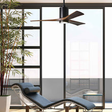 Load image into Gallery viewer, Patricia 3 Indoor / Outdoor LED Ceiling Fan in living room.

