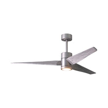 Load image into Gallery viewer, Super Janet LED Ceiling Fan in Brushed Nickel/Barn Wood (60-Inch).
