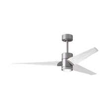 Load image into Gallery viewer, Super Janet LED Ceiling Fan in Brushed Nickel/Matte White (60-Inch).
