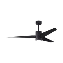 Load image into Gallery viewer, Super Janet LED Ceiling Fan in Matte Black/Matte Black (60-Inch).
