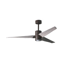 Load image into Gallery viewer, Super Janet LED Ceiling Fan in Textured Bronze/Barn Wood (60-Inch).
