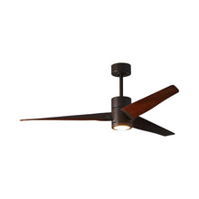 Load image into Gallery viewer, Super Janet LED Ceiling Fan in Textured Bronze/Walnut (60-Inch).
