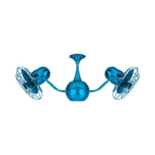 Load image into Gallery viewer, Vent-Bettina Ceiling Fan in Light Blue/Metal.

