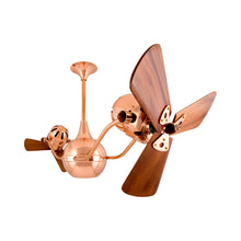 Load image into Gallery viewer, Vent-Bettina Ceiling Fan in Polished Copper/Solid Mahogany Wood.
