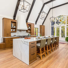 Load image into Gallery viewer, Abode Chandelier in dining room.
