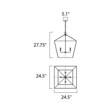 Load image into Gallery viewer, Abode Chandelier - line drawing.
