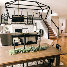 Load image into Gallery viewer, Abode Linear Suspension Light in dining room.
