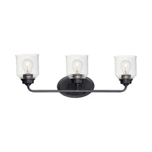 Load image into Gallery viewer, Acadia Bath Vanity Light in Black (3-Light).
