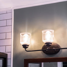 Load image into Gallery viewer, Acadia Bath Vanity Light in bathroom.
