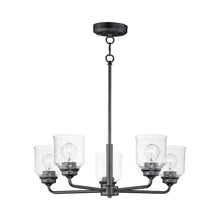 Load image into Gallery viewer, Acadia Chandelier in Black (5-Light).
