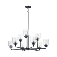 Load image into Gallery viewer, Acadia Chandelier in Black (9-Light).
