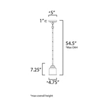 Load image into Gallery viewer, Acadia Pendant Light - line drawing.
