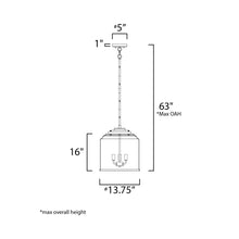 Load image into Gallery viewer, Acadia Pendant Light - line drawing.
