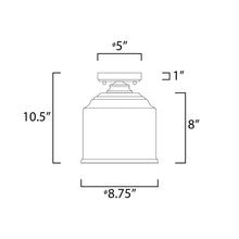Load image into Gallery viewer, Acadia Semi Flush Mount Ceiling Light - line drawing.
